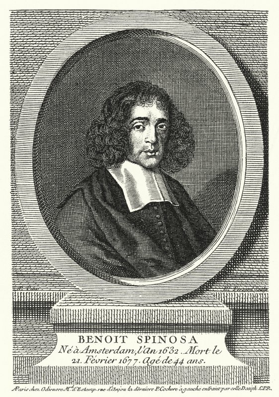 Baruch Spinoza, philosophe néerlandais (gravure) - German School
