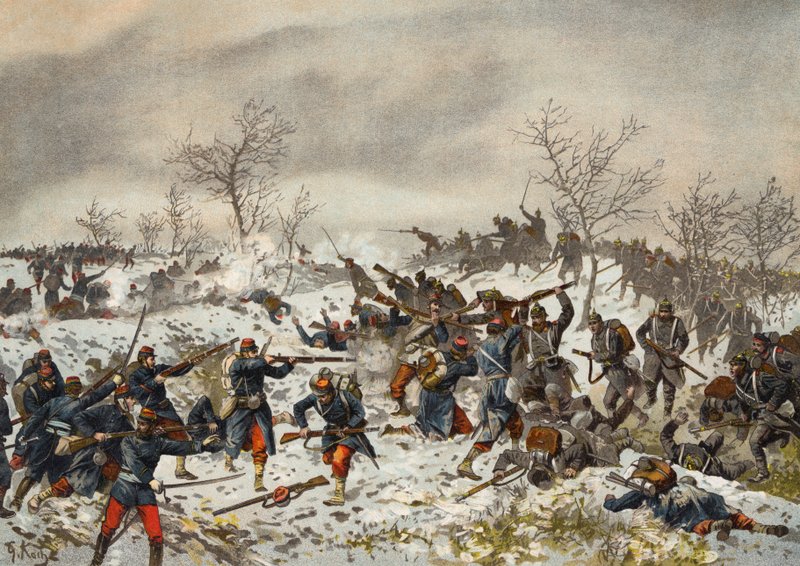 Bataille avant Le Mans-Champagne, guerre franco-prussienne, 11 janvier 1871 - German School