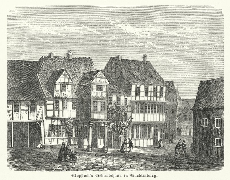 Lieu de naissance du poète Friedrich Gottlieb Klopstock, Quedlinburg, Allemagne - German School