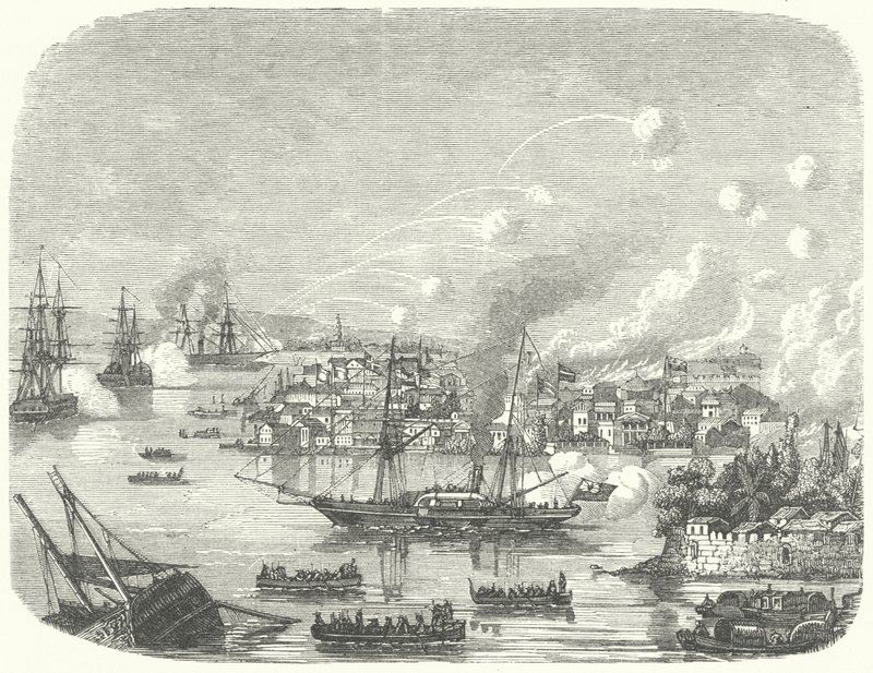Bombardement de Canton par les Britanniques, deuxième guerre de l