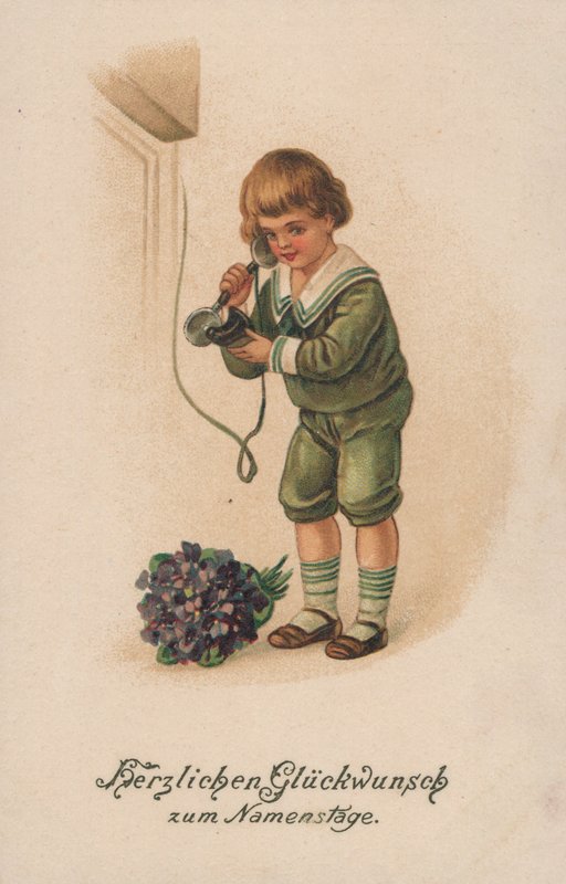 Garçon et téléphone - German School
