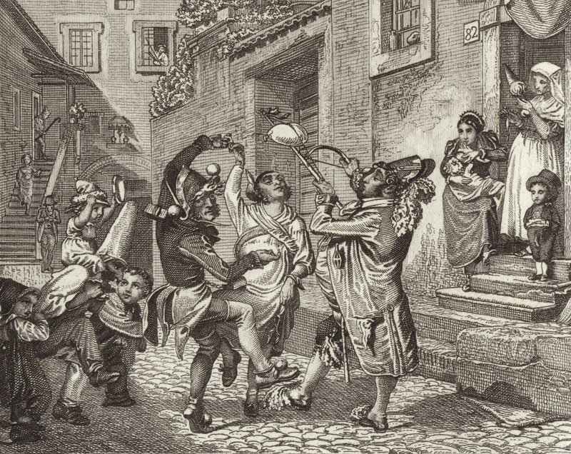 Carnaval à Rome, Italie (Illustration pour Bilder-Atlas) - German School