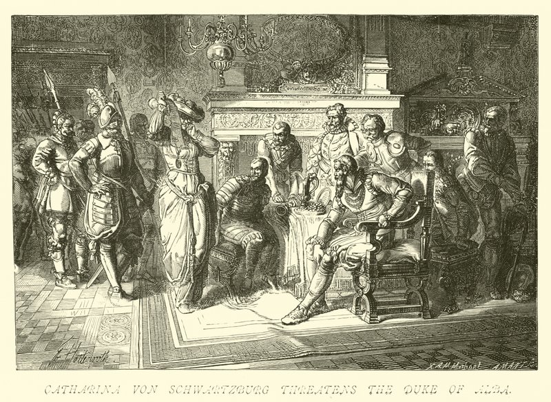 Catharina von Schwartzburg menace le duc d