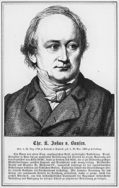 Christian Karl Josias von Bunsen - German School