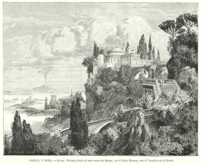 Littoral de la baie de Naples depuis l