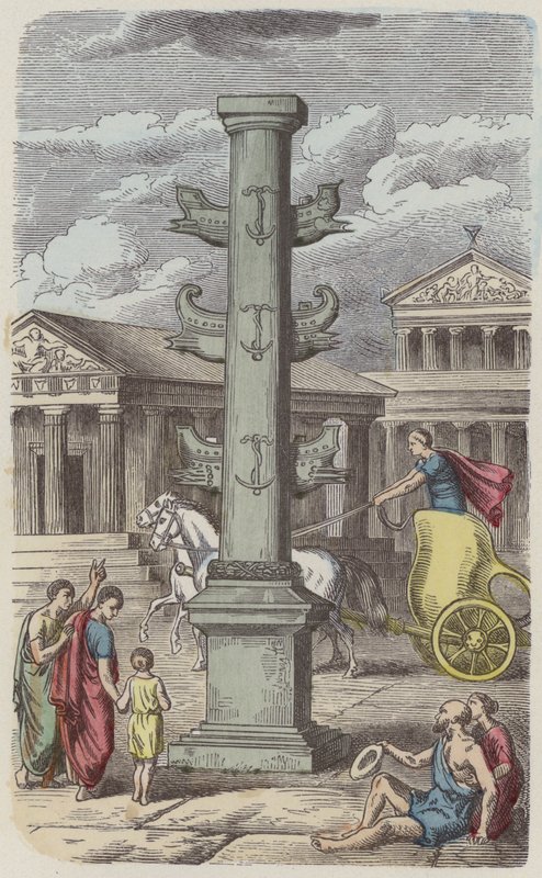 Colonne commémorant une victoire navale romaine - German School