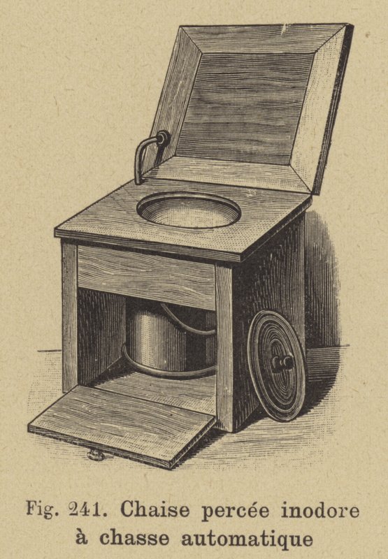 Commode avec chasse d