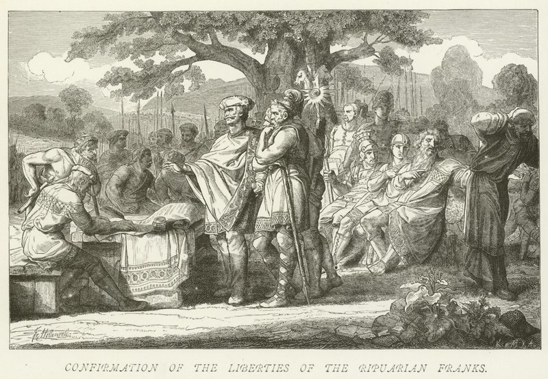 Confirmation des libertés des Francs ripuaires - German School