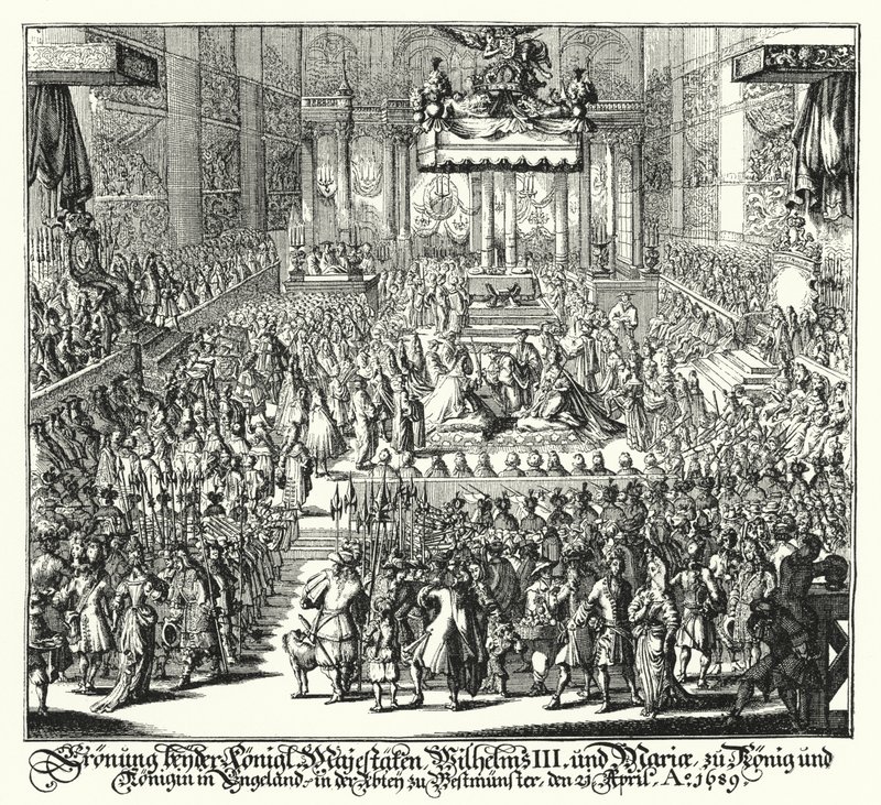 Couronnement du roi Guillaume III et de la reine Marie à l