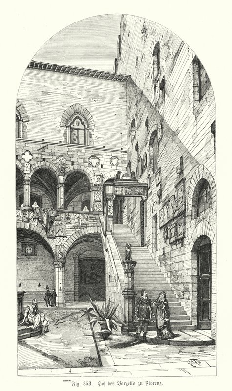 Cour du Bargello, Florence, Italie - German School