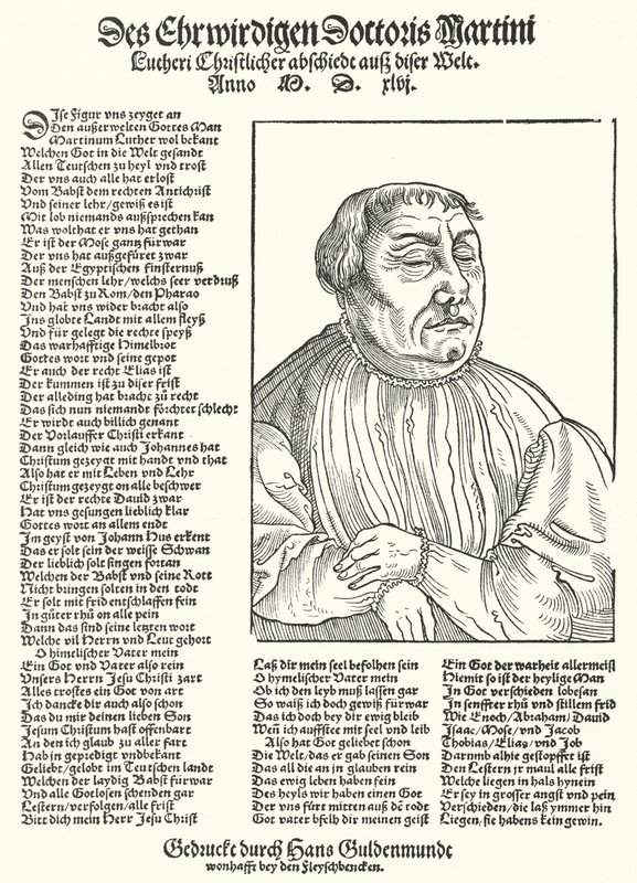 Mort du réformateur protestant allemand Martin Luther - German School