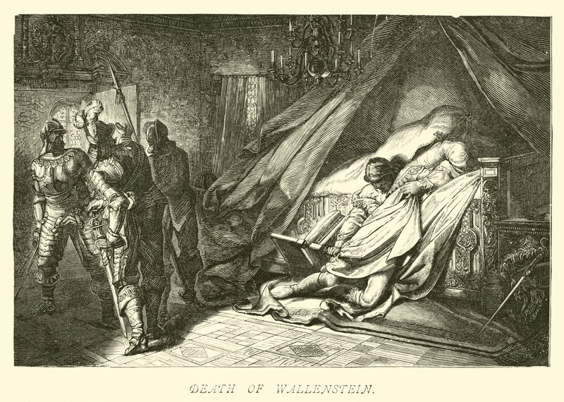Mort de Wallenstein - German School