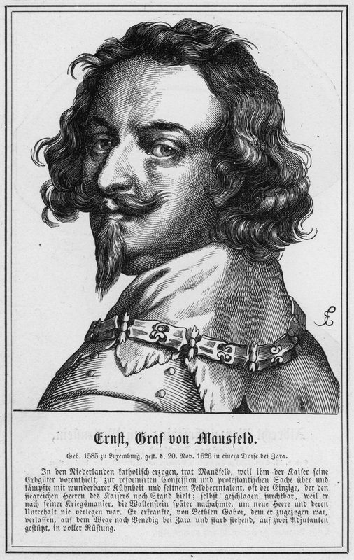 Ernst, comte de Mansfeld (gravure) - German School