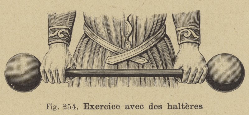 Exercice avec une barre - German School