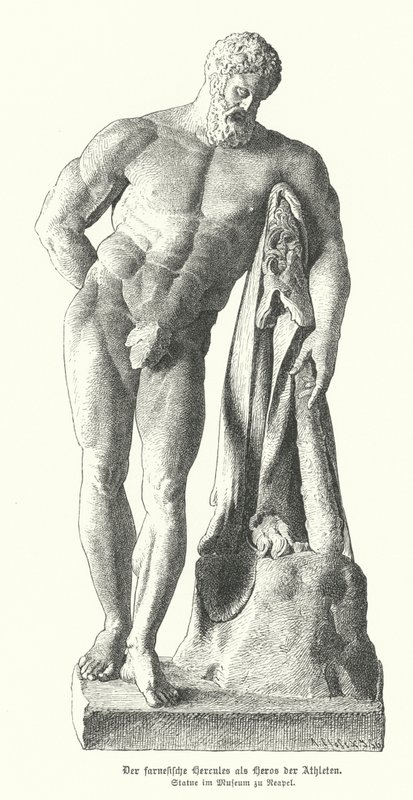 Hercule Farnèse, copie romaine d