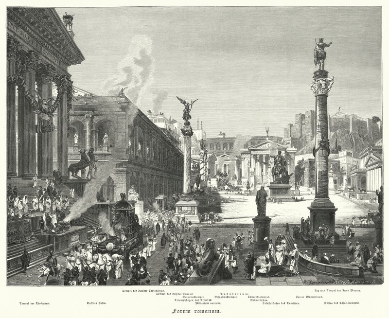 Forum Romanum, Rome antique - German School