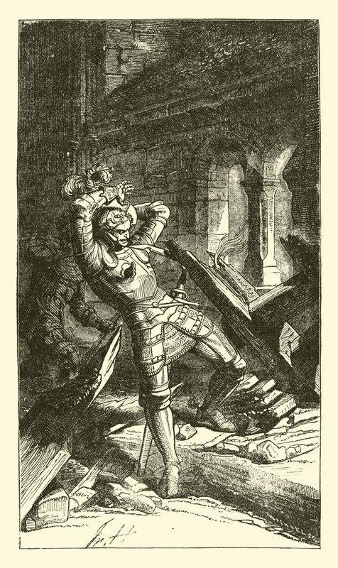 Francis von Sickingen mortellement blessé - German School