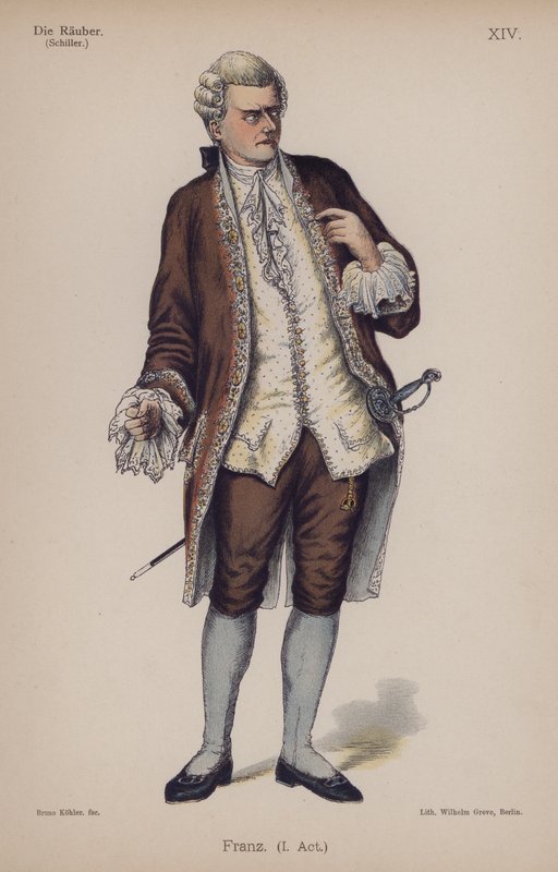 Franz, de Die Rauber par Friedrich Schiller - German School