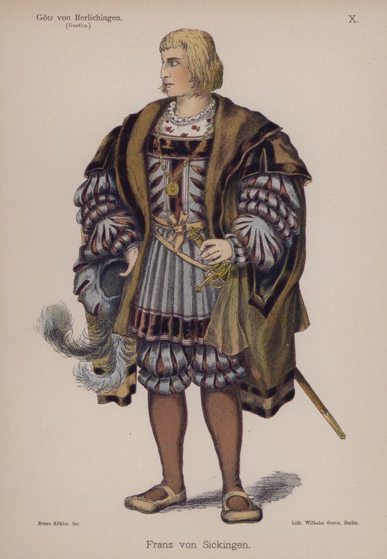 Franz von Sickingen, de Gotz von Berlichingen par Goethe - German School