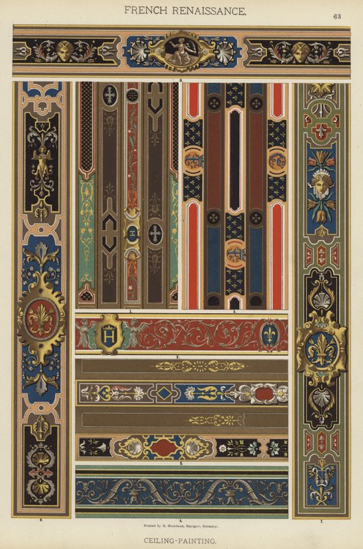 Renaissance française, Peinture de plafond - German School
