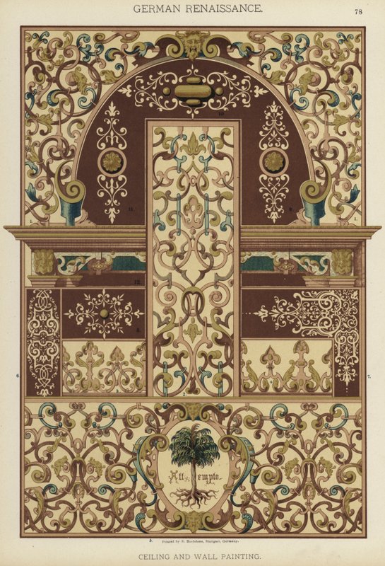 Renaissance allemande, Peinture de plafond et de mur - German School
