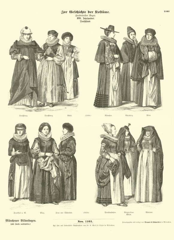 Costumes allemands, 17e siècle - German School