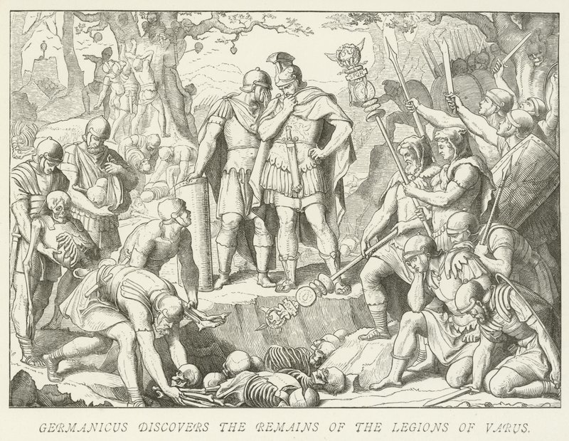 Germanicus découvre les restes des légions de Varus - German School