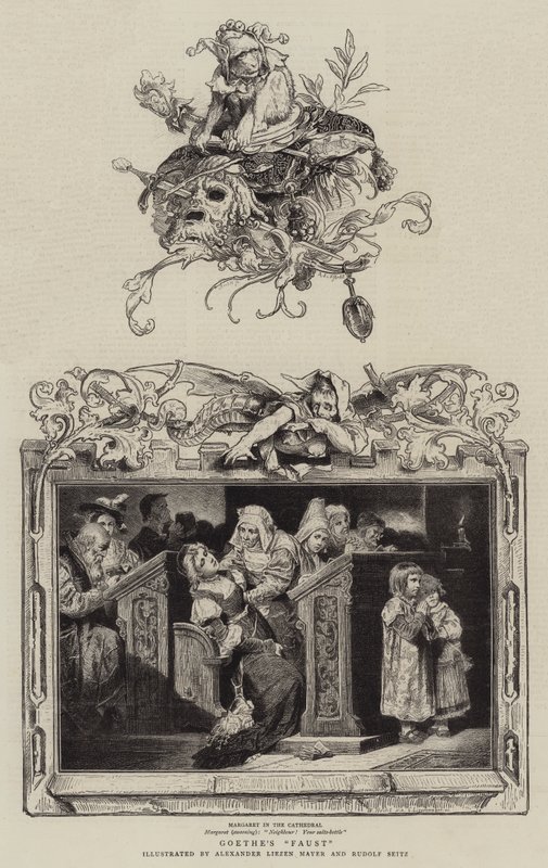 "Faust" de Goethe (gravure) - German School