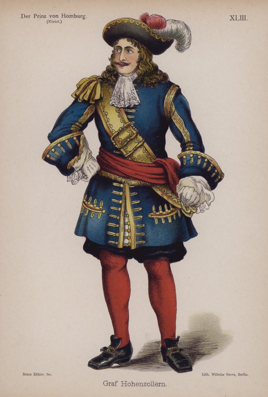 Graf Hohenzollern, de Der Prinz von Homburg (Le Prince de Hombourg) de Heinrich von Kleist - German School