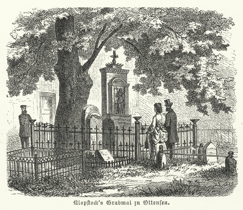 Tombe du poète allemand Friedrich Gottlieb Klopstock, Ottensen, Hambourg - German School