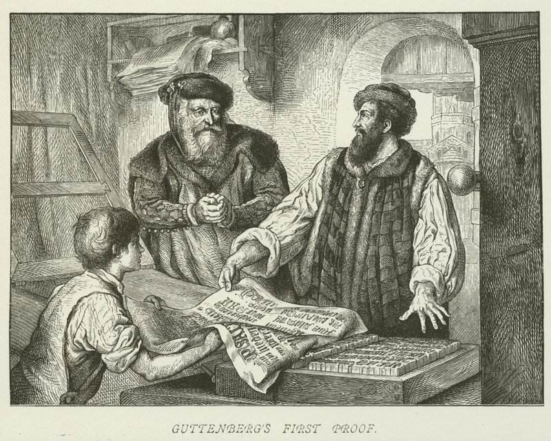 Première épreuve de Gutenberg - German School