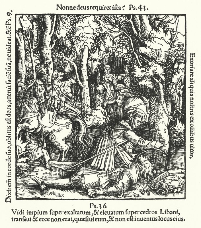 Hans von Hutten tué par Ulrich, duc de Wurtemberg, 1515 - German School