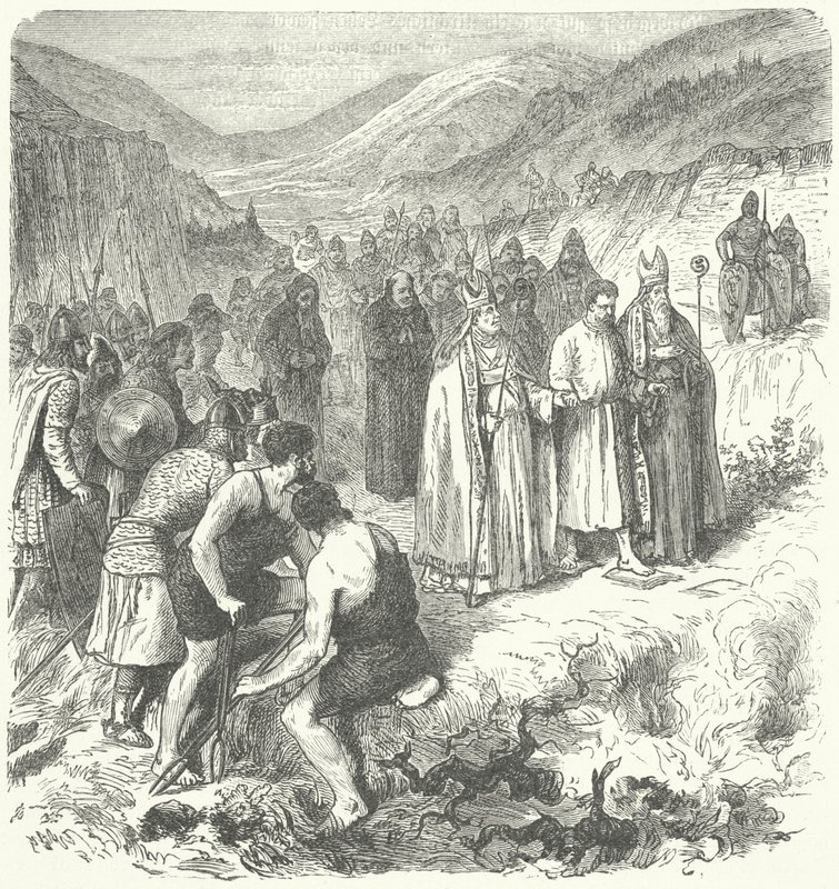 Harald Gille, roi de Norvège, subissant l