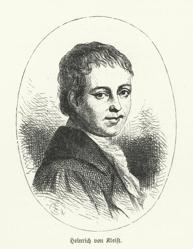 Heinrich von Kleist, poète, dramaturge, romancier et nouvelliste allemand (lithographie) - German School