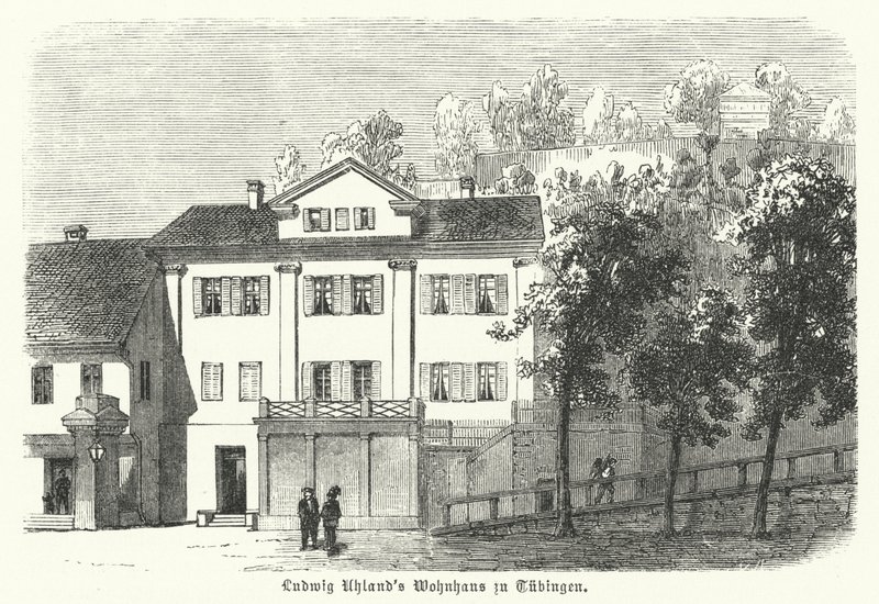 Maison du poète, philologue et historien littéraire allemand Ludwig Uhland, Tübingen - German School