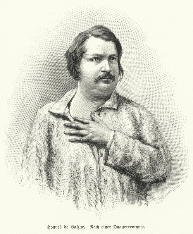 Honoré de Balzac, romancier et dramaturge français - German School