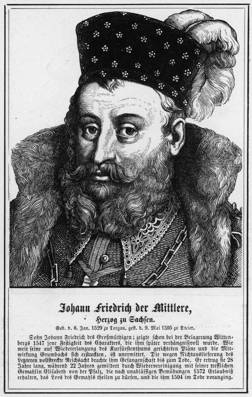 Johann Friedrich le Moyen, Duc de Saxe - German School