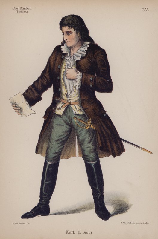 Karl, de Die Rauber par Friedrich Schiller - German School