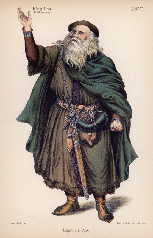 Lear, roi de Bretagne, de King Lear de Shakespeare - German School