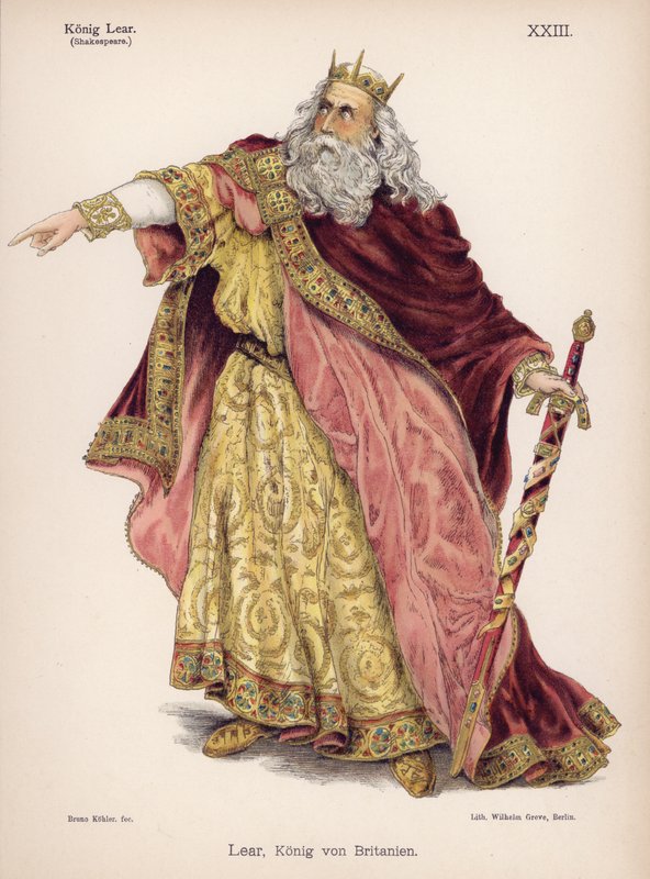 Lear, roi de Bretagne, du Roi Lear de Shakespeare - German School
