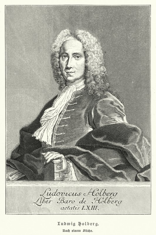 Ludvig Holberg, dramaturge, philosophe et historien dano-norvégien - German School