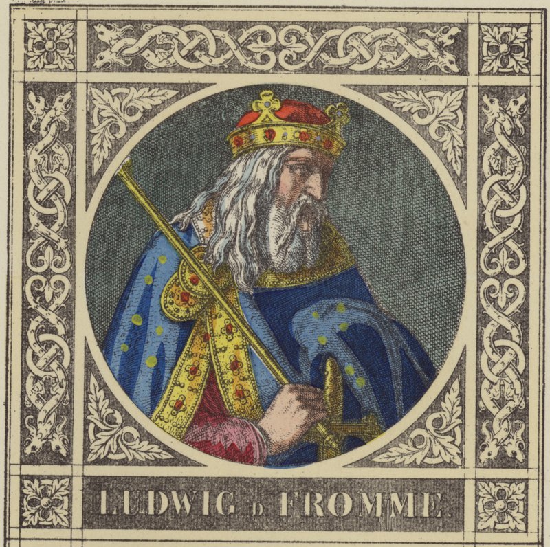 Louis le Pieux, 814-840 - German School