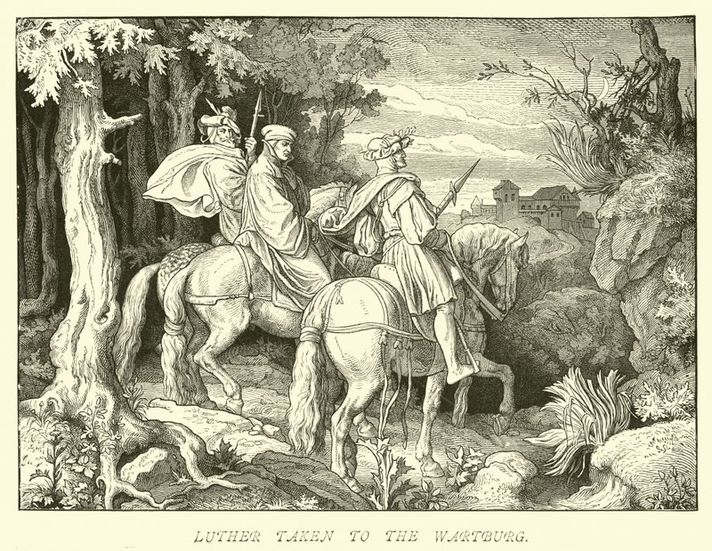 Luther emmené à la Wartburg - German School