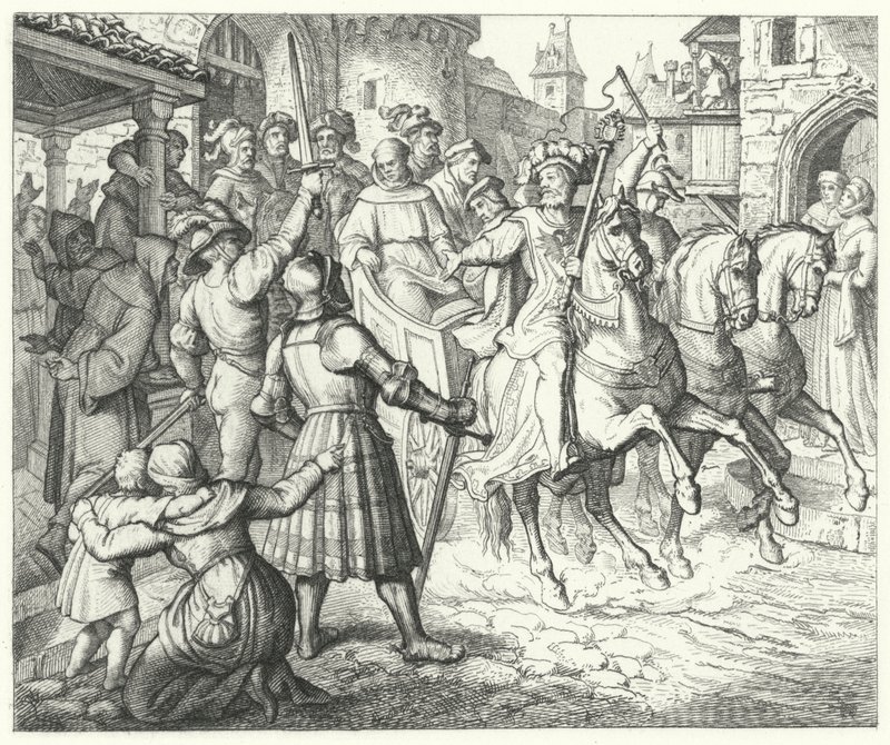 Réception de Martin Luther à Worms, 1521 - German School