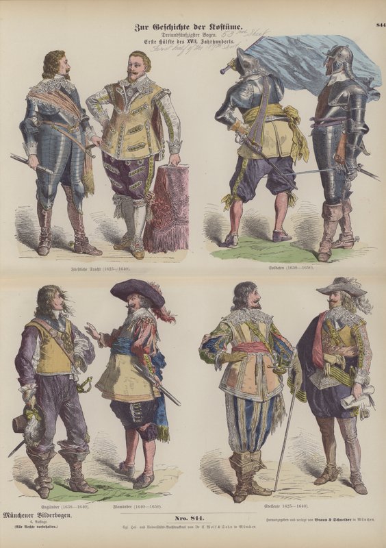Costumes masculins de la première moitié du XVIIe siècle - German School
