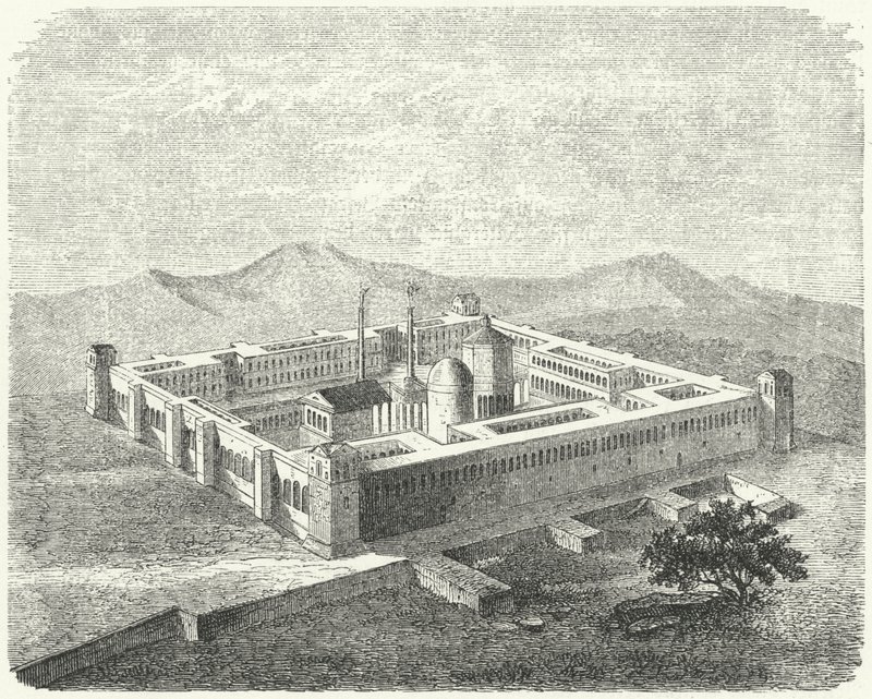Palais de Dioclétien à Salona, capitale de la province romaine de Dalmatie (gravure) - German School