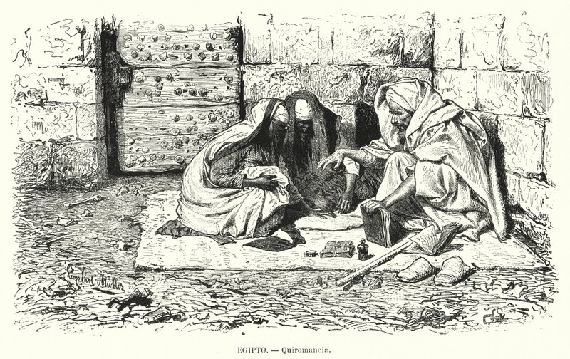 Liseur de paume, Égypte - German School