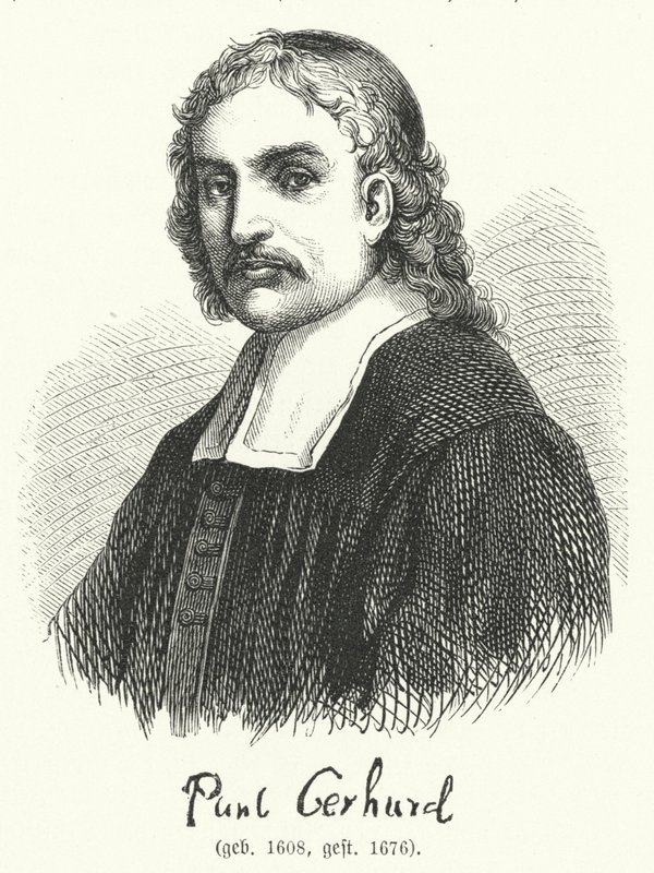 Paul Gerhardt, théologien luthérien et hymnodiste allemand (gravure) - German School