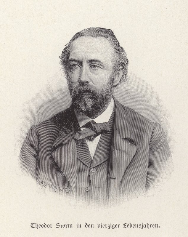 Portrait de Theodor Storm - German School