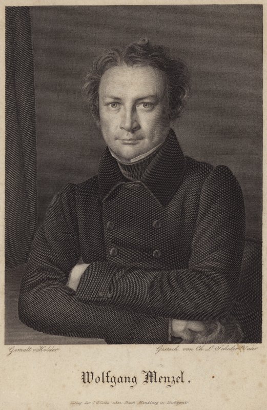 Portrait de Wolfgang Menzel - German School